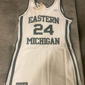 RARE ORIGINAL HARDWOOD LEGENDS EASTERN MICHIGAN GEORGE ICEMAN GERVIN JERSEY SZ L